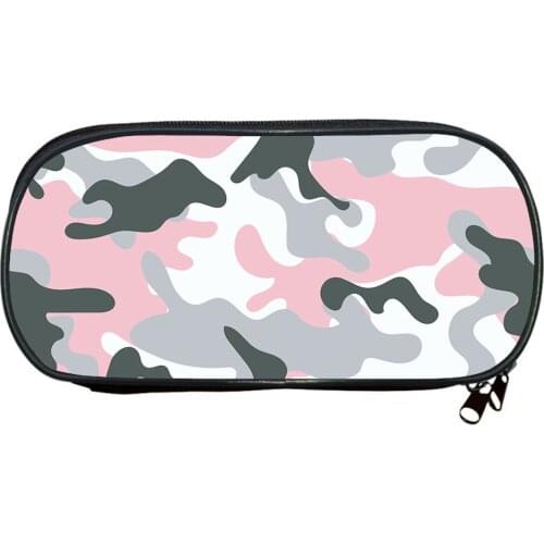 Camouflage Pencil Bag Organizer Pencil Case School Supplies School Box Pencils Pouch Boy Girl Stationery Storage Bag