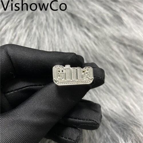 VishowCo Number Name Ring Menring Custom Ring Zirkonia Personalized Sterling Silber Ring Rose Gold With Number Custom Gifts