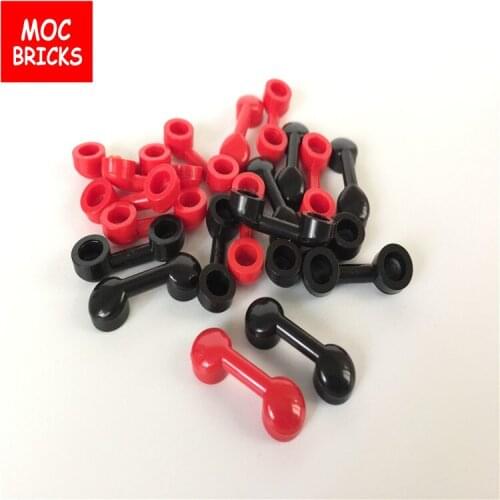 20pcs/lot MOC Bricks DIY Black & Red 1 x 3 Utensils Telephone Phones Handset Building Blocks toys Kids Christmas gifts