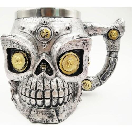 Stainless steel mug skull mug halloween carnival festival holiday coffee cup