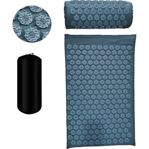 Massager Cushion Shakti Mat Massage Yoga Mat Acupressure Relieve Stress Back Body Pain Spike Acupuncture Massage Lie back lying