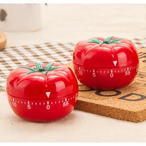 Tomato Mechanical Timer 60 Minutes Kitchen Timer Reminder Game Count Down Counter Alarm Meter Timer Kitchen Cooking Gadgets