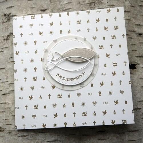 Fish Metal Cutting Dies Stencil DIY Scrapbooking Album Stamp Paper Card Embossing Craft Decor