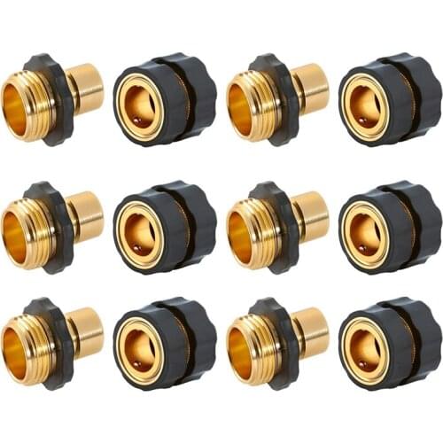 GTBL 6Set Garden Hose Quick Connect Male and Female Set 3/4 Inch Quick Connector