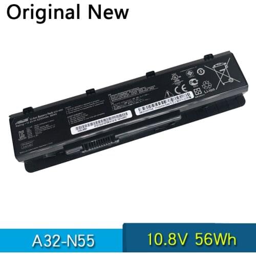 NEW Original A32-N55 Laptop Battery For ASUS N45 N45SF N55E N75S N45E N45SJ N55S N75SF N45F N45SL N55SF N75SJ N45J 10.8V 56Wh