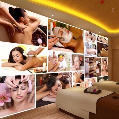 Custom mural 3d photo wallpaper beauty slimming health TV background wall health care massage decoration wall paper mural обои
