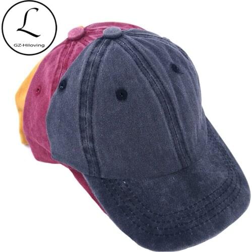 Dropshipping Casual Washing Cotton Baseball caps Hats For Baby Boys Girls Summer Adjustable Snapback Hat Gorras For Girls School