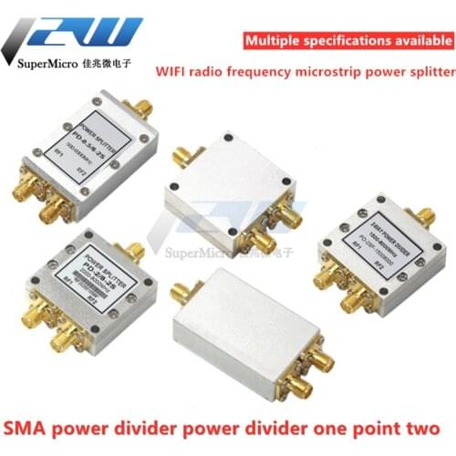 SMA power divider 2-8G WIFI one point two RF microstrip power divider 500-6000MHz 1.5-8G