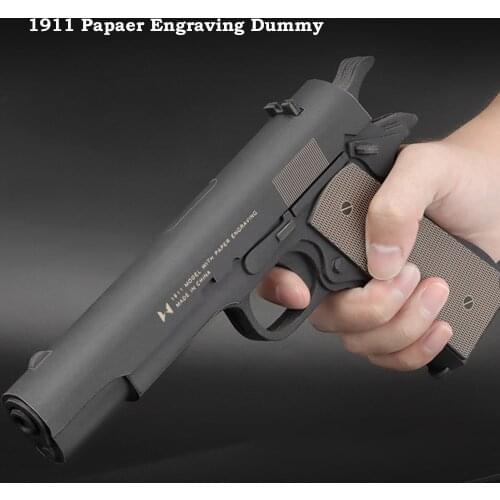 Tactifans Paper Engraving Model Number 1911 Pistol Hand DIY Puzzle Gun Dummy Airsoft Tactical Crossplay Hunting Accessories