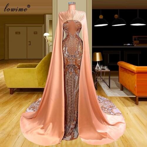 Turkish Couture Muslim Illusion Celebrity Dresses Long Beads Arabic Evening Dresses For Women Party Photography Gowns Vestidos