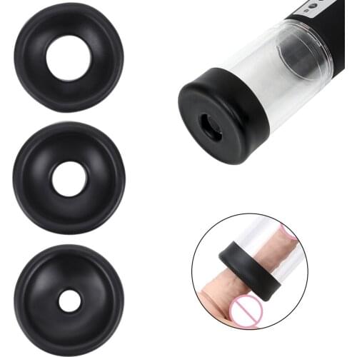 Silicone Penis Extender Trainer Accessories Enlarger Exerciser Sex Toys For Men Penis Pump Ring Sleeve Penis Erection