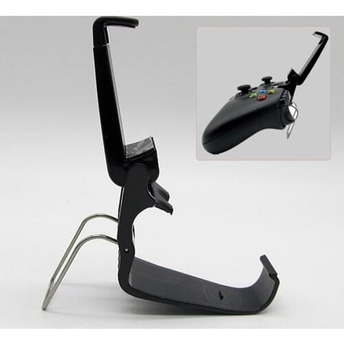 XBERSTAR Black Mobile Phone Stand Mount Bracket Hand Grip for Xbox ONE S Slim Ones Gamepad Controller Holder Game Accessories