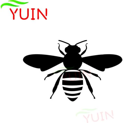 Cute Bee Car Sticker Beekeeper Fashion Style PVC Rear Windshield Bumper Decoration Accessories Waterproof and UV Decal