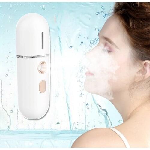 Women Spa Mini Nano Facial vaporizer Sprayer USB Nebulizer Face Steamer Humidifier Hydrating Anti-aging Beauty Skin Care Tools