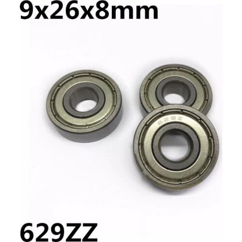 10Pcs 629ZZ 629-2RS 629-2Z 9x26x8 mm Deep groove ball bearing Miniature bearing High qualit 629Z