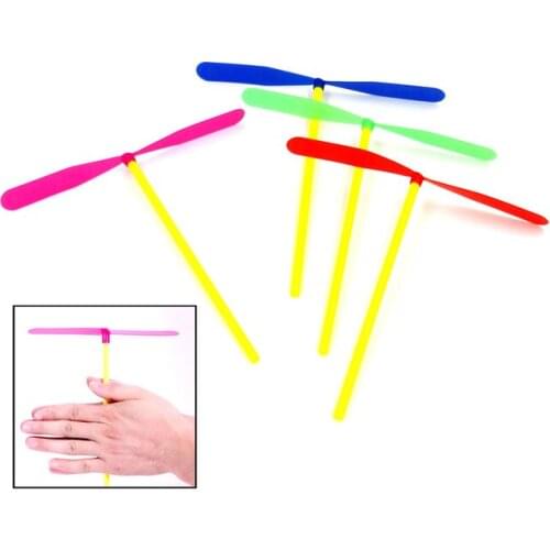 100PCS Plastic Dragonfly Assortment Mini Whirl A Copter Helicopter Gift Toys Birthday Pinata Fillers for Kids Boy Party Favor