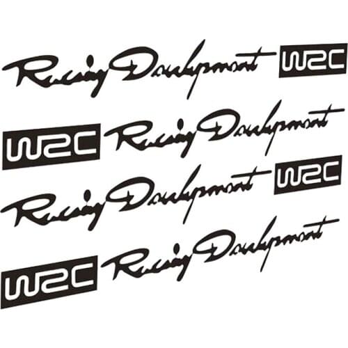 12*2CM WRC Rally Car Stickers Handle Handle Reflective Personality Sticker Decal Laptop Suitcase Helmet Skateboard Sticker