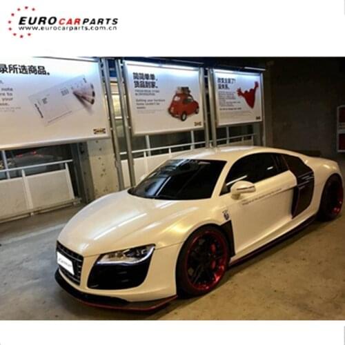 AD R8 side skirts carbon fiber fit for R8 to LB style Artisan style carbon fiber side skirts for R8