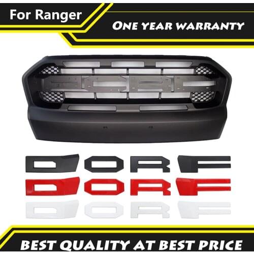 Car Front Grills Pickup 4x4 Accessories Modified Grill For 2015-2018 FORD RANGER T7 PX2 MK2 Raptor Grille Front Bumper Mesh