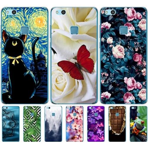 Cover phone case for huawei P10 LITE Plus 2017 oft tpu silicone back cover 360 full protective transparent coque clear