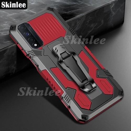 Skinlee Case For Realme Narzo 30 5G Shockproof Armor Magnetism Bracket Back Clip Phone Cover Case For Realme7 4G Cover