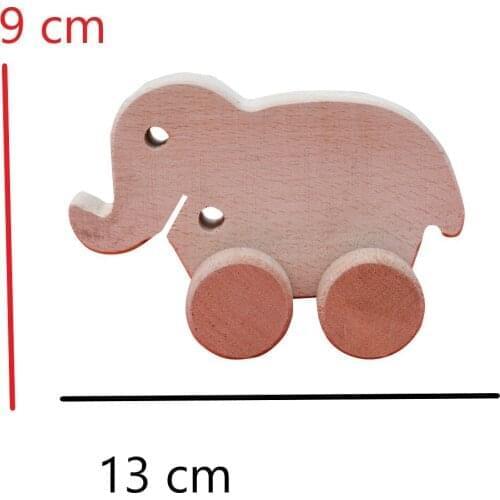 HAND MADE RETRO BEECH WOODEN WHEELED TOY BABY CHILD TOY DUCK FIL HORSE TURTLE HAND CRAFTING BABY ROOM DECOR