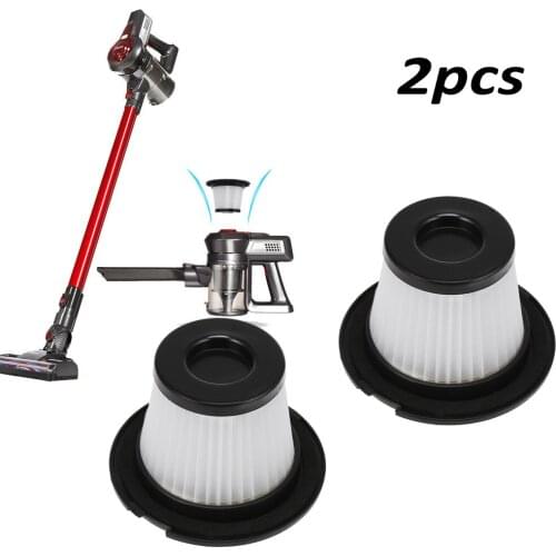 2pcs Vacuum Cleaner Filters For Dibea C17 Accessories Replacement Parts Durable Brand new High quality White+Black