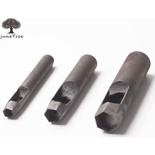 Junetree DIY leather punch hexagon leather tools 4mm to 20mm shaped flower diamond punch tricks Handicraft Puncher Leather Punch