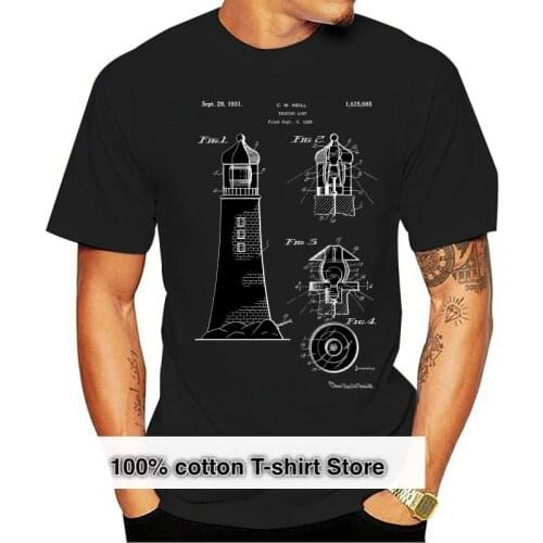 Lighthouse Nautical T-shirt Light House Maritime Navigation Sailing Boat 2019 Fashion Brand Mens Tops StreetWear T-shirt