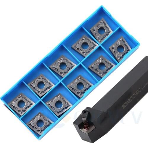 MCBNR2020K12 MCBNL2020K12 MCBNR2525M12 MCBNL Durable External Turning Tool Holder + CNMG Coating Carbide Inserts Lathe Tool Set