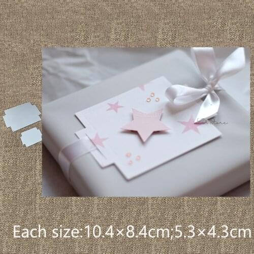 New Design Craft Metal stencil Cutting Dies 2 size square gift ribbons scrapbook die cuts Album Paper Card Craft Embossing