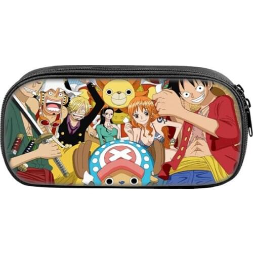 Cartoon Cute Student Pencil Case Anime Peripheral Stationery Storage Bag Kids School Supplies Gift