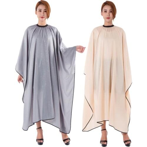 Print Your Logo Salon Stripe Hairdressing Cape Barber Hairdresser Haircutting Wrap Waterproof Cover Gown Apron Hairstylist Cloth