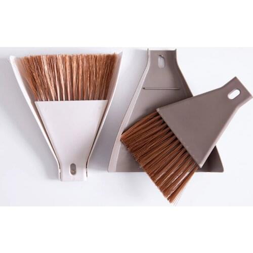 Mini Desktop Broom and Dustpan Set Household Dust Pan and Brush Cleaning Tool