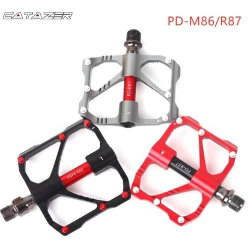 MTB Mountain Road Bicycle Bike Pedal Slip-resistant Ultra-light Aluminum Alloy 3 Ball Bearing Cycling Pedals Bicycle Pedal