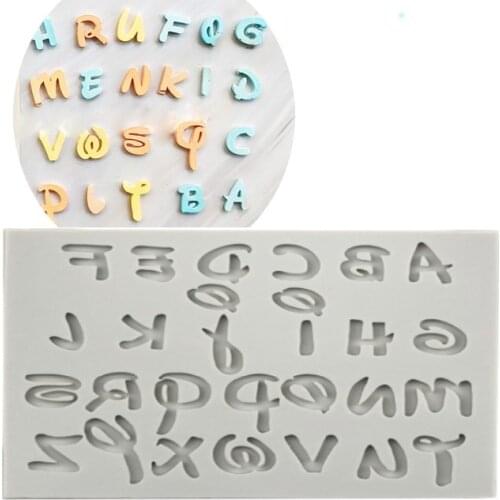 Letters Chocolate Mold Alphabet Silicone Mold DIY Handmade Cookies Bakeware Cake Fondant Cake Decorating Kitchen Baking Tools