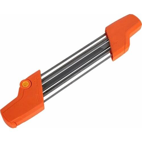 2 In 1 Chainsaw Sharpener 5/32P 4.0mm Grinding Tool Bearing Steel Power Tools Accessories 38 X6 x2.5cm