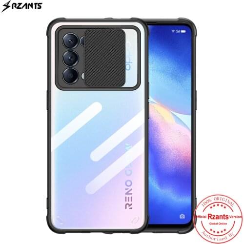Rzants For Oppo Reno5 Oppo Reno 5 Pro Phone Case Hard [Lens Protection] Hybrid Shockproof Slim Crystal Clear Cover Double Casing