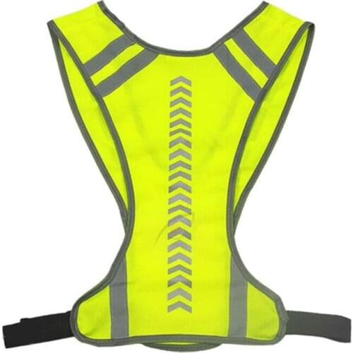 Outdoor Night Riding Running Reflective Vest Safety Safety Sports Vest Night Bicycle Cycling Riding Jogging Vest Guide Light