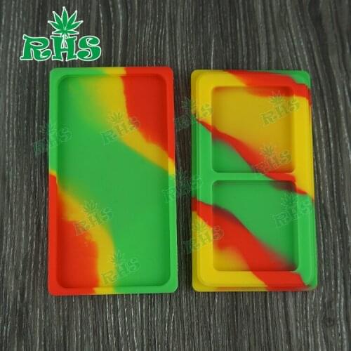 10pcs non-stick silicone wax container rastar mixed colors large silicone container for wax oil free shipping