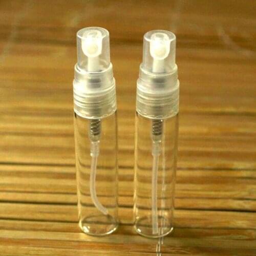 20 PCS 3ml/2ml 5ml 10ml Mini Clear glass Spray Bottle Empty Cute Perfume Atomizer for Cleaning, Travel, Essential Oils, Perfume