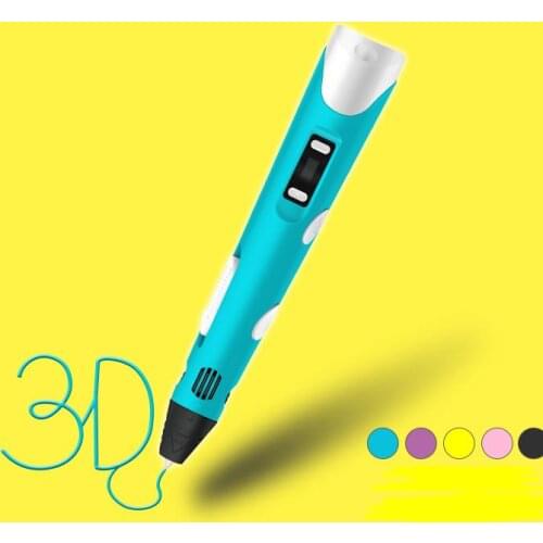 3D Pen Set with LED Display DIY 3D Printing Pen With 9meters ABS/PLA Filament Creative Design Draw Toy child Birthday gift