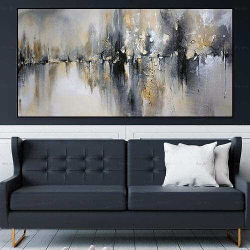 Abstract Scenery Posters Prints Canvas Colorful Oil Painting Wall Art Modern Nordic Canvas Picture For Living Room Decor Unframe
