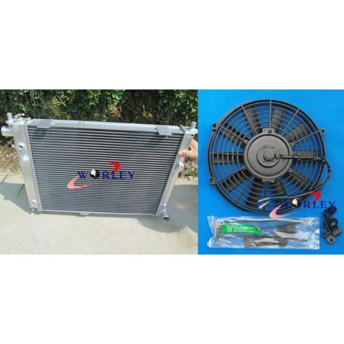 For Saab 9000 2.3 Turbo NIB 1991-1998 1992 1993 1994 95 Aluminum Radiator + fan