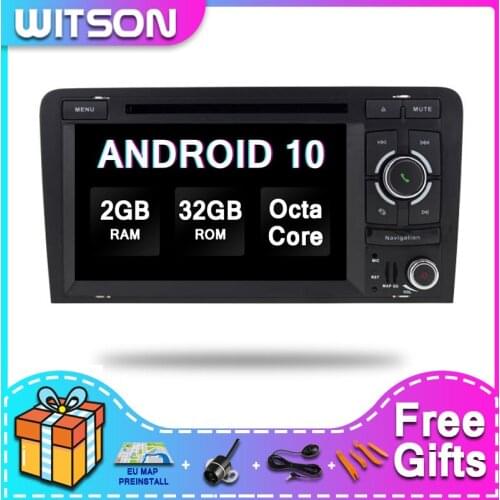 WITSON ANDROID 10.0 Touch Screen Car DVD FOR Audi A3 (2003-2013) Car DVD Multimedia Player