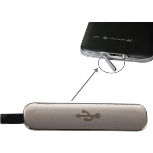 IPartsBuy USB Charger Dock Port Dustproof Cover for Galaxy S5