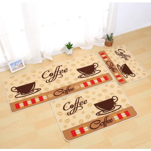Coffee Mat Doormat Non-Slip Kitchen Carpet Bath Mat Home Entrance Floor Mat Hallway Area Rugs Kitchen Non-Slip Mat