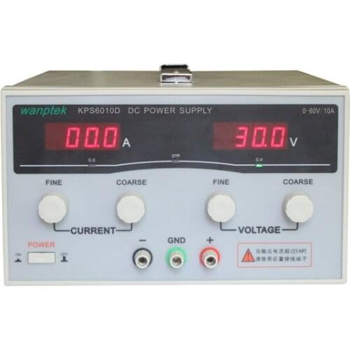 KPS-6010D High precision High Power Adjustable LED Dual Display Switching DC power supply 220V EU 60V/10A
