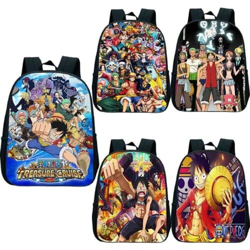 Cartoon Anime One Piece Kindergarten Bags Backpack for Boys Girls Cool Kids One Piece Bookbag Children School backpacks Mochila