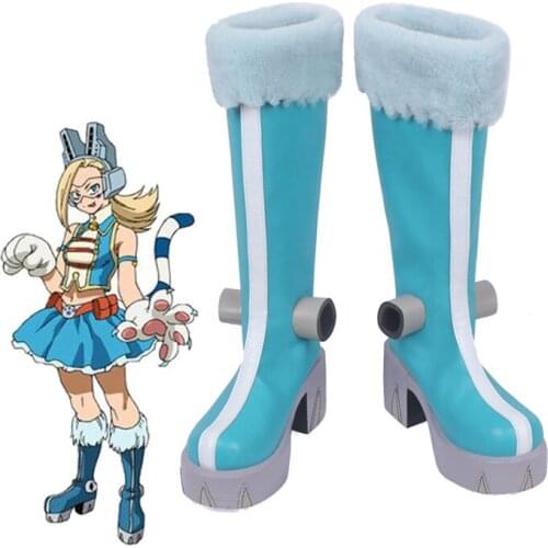 My Hero Academia Boku no hero academia Pussy Cat Ragdoll Green Ryuko Tsuchikawa Pixie-bob Cosplay Shoes Boots Custom Made